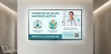Sinalização digital em clínicas